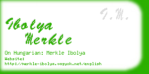 ibolya merkle business card